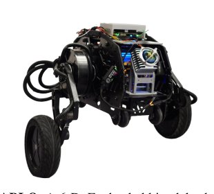 Whole-Body Control With Terrain Estimation of A 6-DoF Wheeled Bipedal Robot Figure 1
