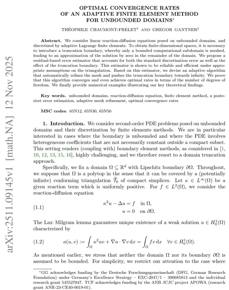 Optimal convergence rates of an adaptive finite element method for unbounded domains Figure 1