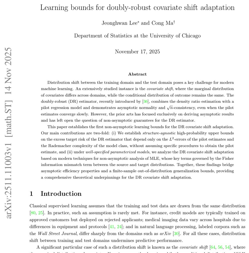 Learning bounds for doubly-robust covariate shift adaptation Figure 1