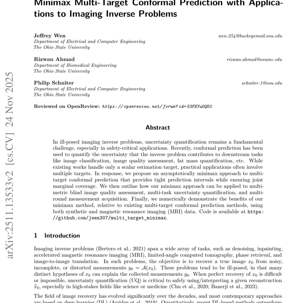 Minimax Multi-Target Conformal Prediction with Applications to Imaging Inverse Problems Figure 1