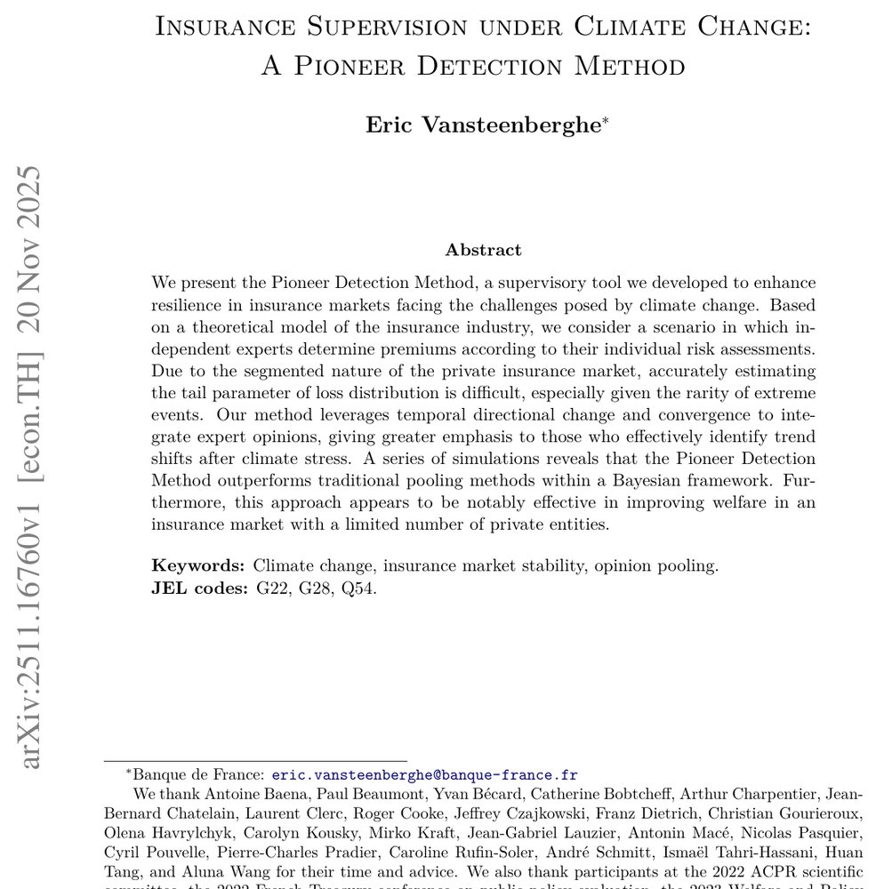 Insurance Supervision under Climate Change: A Pioneer Detection Method Figure 1
