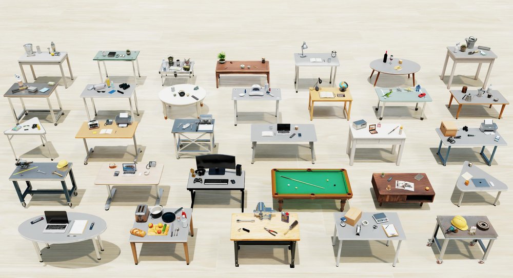 TabletopGen: Instance-Level Interactive 3D Tabletop Scene Generation from Text or Single Image Figure 1
