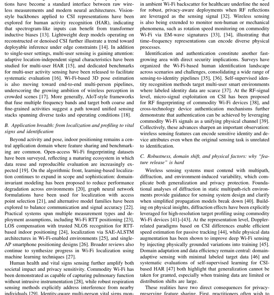 Differentially Private Feature Release for Wireless Sensing: Adaptive Privacy Budget Allocation on CSI Spectrograms Figure 1
