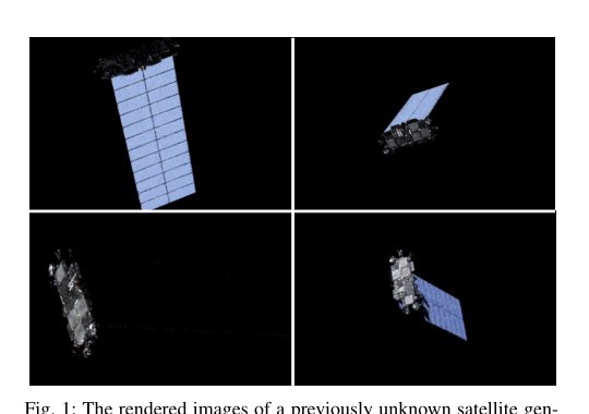 Improved 3D Gaussian Splatting of Unknown Spacecraft Structure Using Space Environment Illumination Knowledge Figure 1