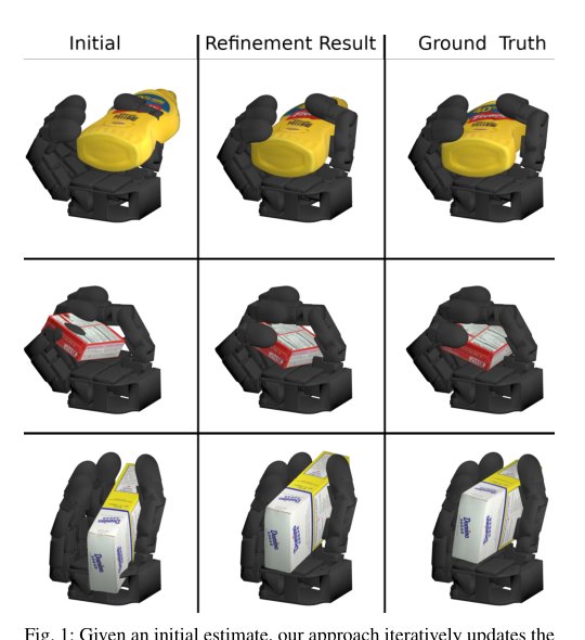 Geometrically Plausible Object Pose Refinement using Differentiable Simulation Figure 1