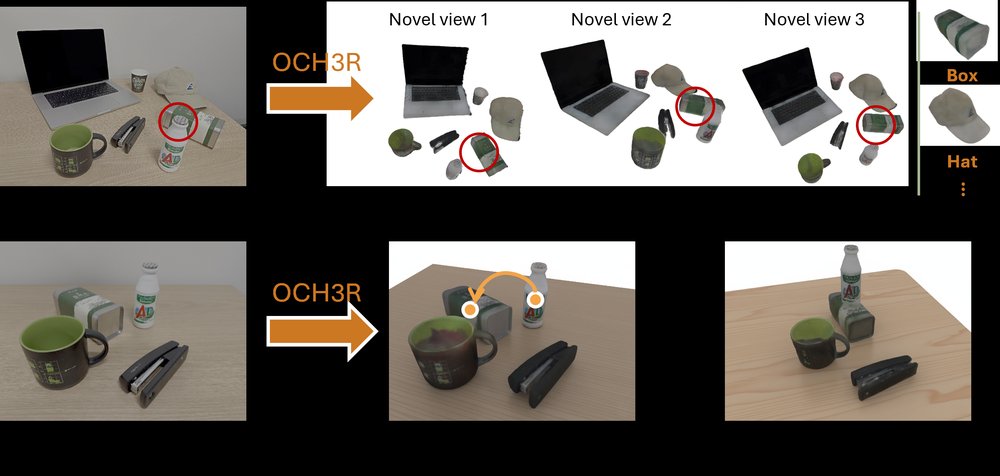 OCH3R: Object-Centric Holistic 3D Reconstruction Figure 1