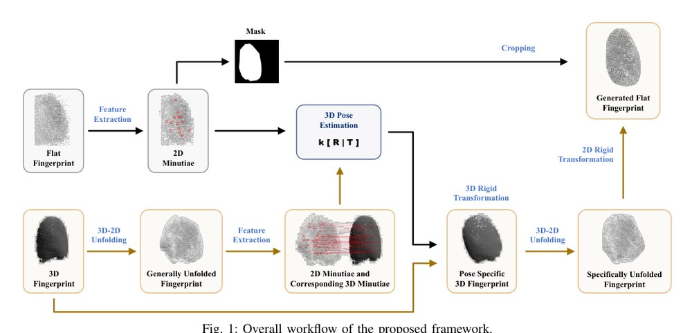 Cross-Modal Registration Between 3D and 2D Fingerprints via Pose-Aware Unwrapping and Point-Cloud Fusion Figure 1