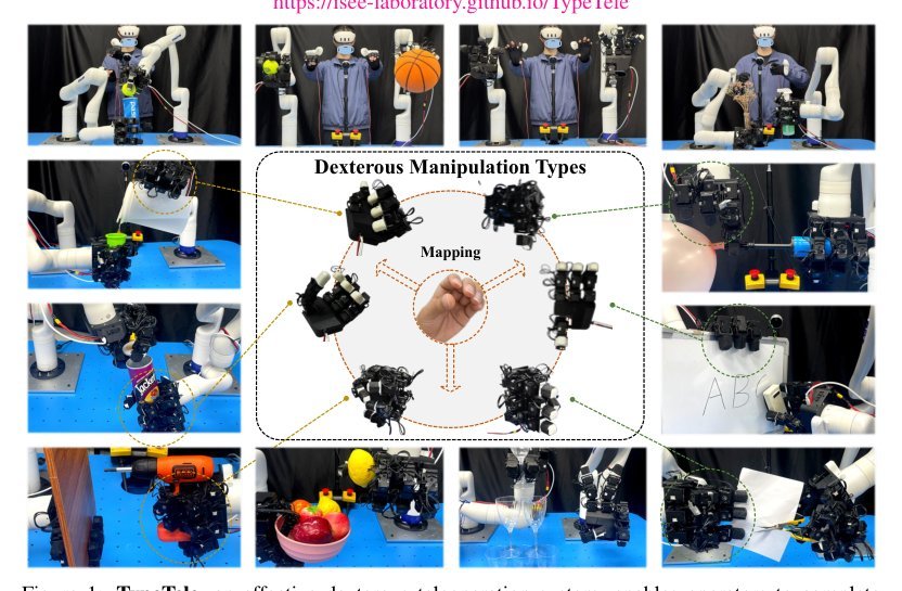 TypeTele: Releasing Dexterity in Teleoperation by Dexterous Manipulation Types