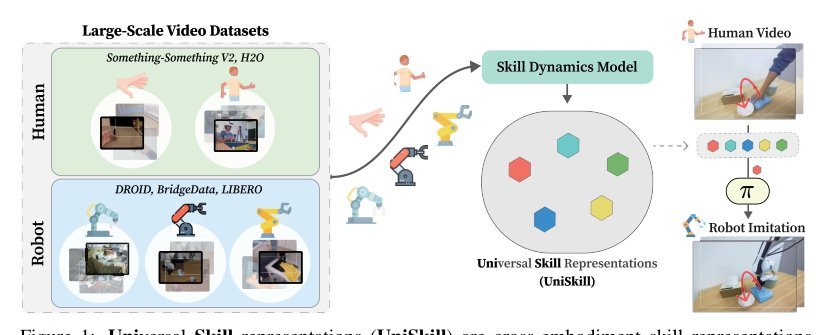 UniSkill: Imitating Human Videos via Cross-Embodiment Skill Representations