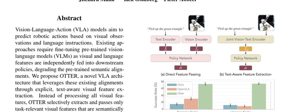 OTTER: A Vision-Language-Action Model with Text-Aware Visual Feature Extraction figure
