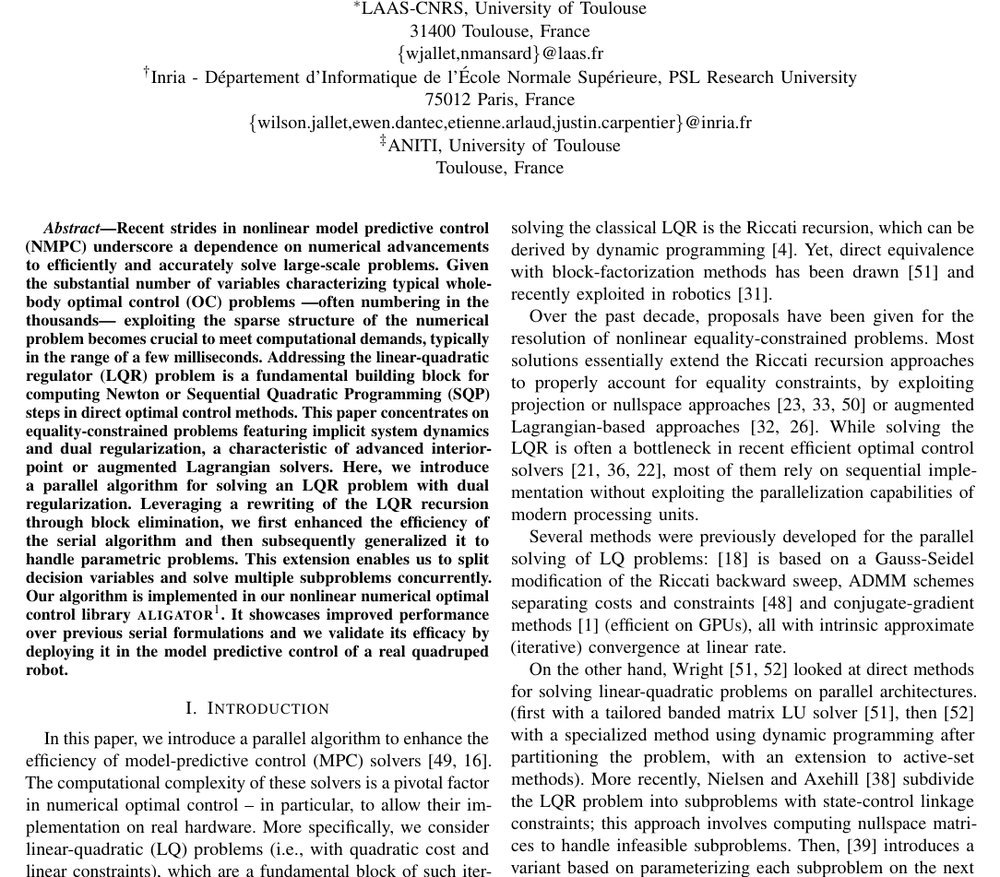 Parallel and Proximal Linear-Quadratic Methods for Real-Time Constrained Model-Predictive Control figure
