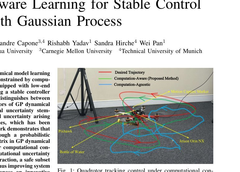 Computation-Aware Learning for Stable Control with Gaussian Process figure
