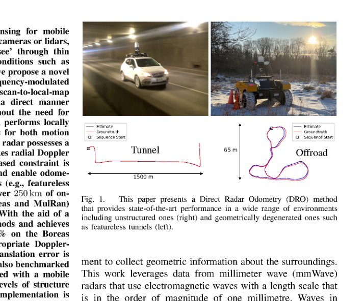 DRO: Doppler-Aware Direct Radar Odometry with Gyroscope figure
