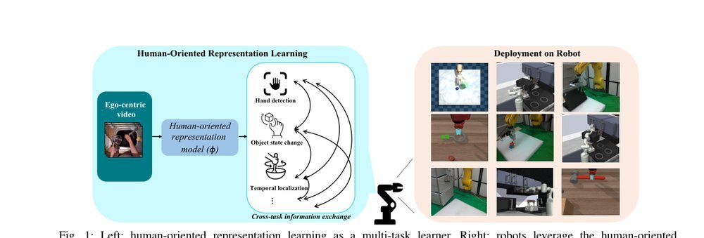 Human-oriented Representation Learning for Robotic Manipulation figure