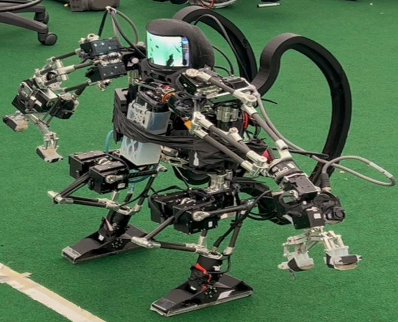 MOBIUS: A Multi-Modal Bipedal Robot that can Walk, Crawl, Climb, and Roll figure