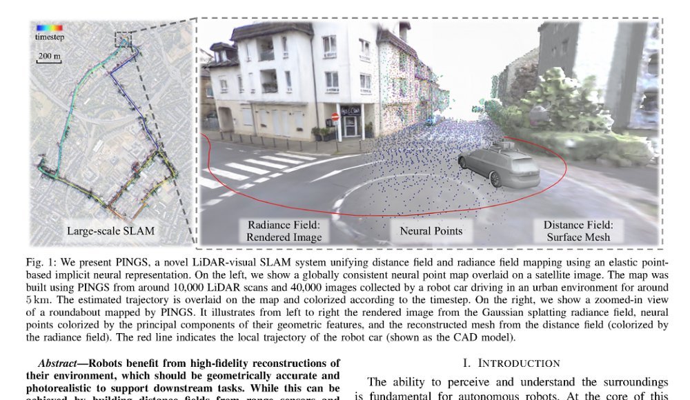 PINGS: Gaussian Splatting Meets Distance Fields within a Point-Based Implicit Neural Map figure