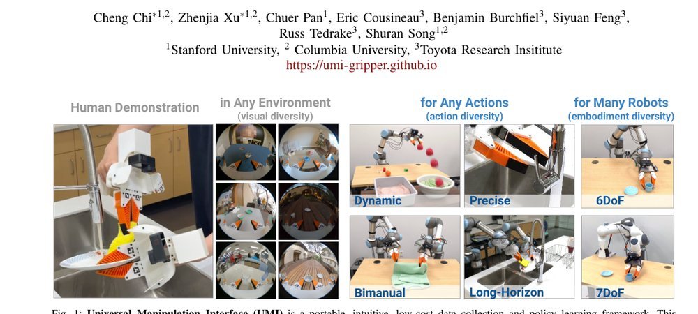 Universal Manipulation Interface: In-The-Wild Robot Teaching Without In-The-Wild Robots figure