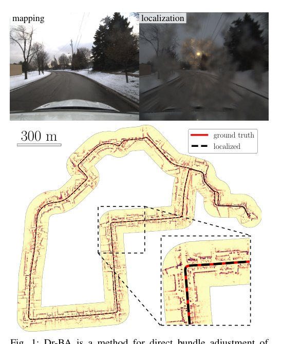 Dr-BA: Separable Optimization for Direct Radar Bundle Adjustment & Localization figure