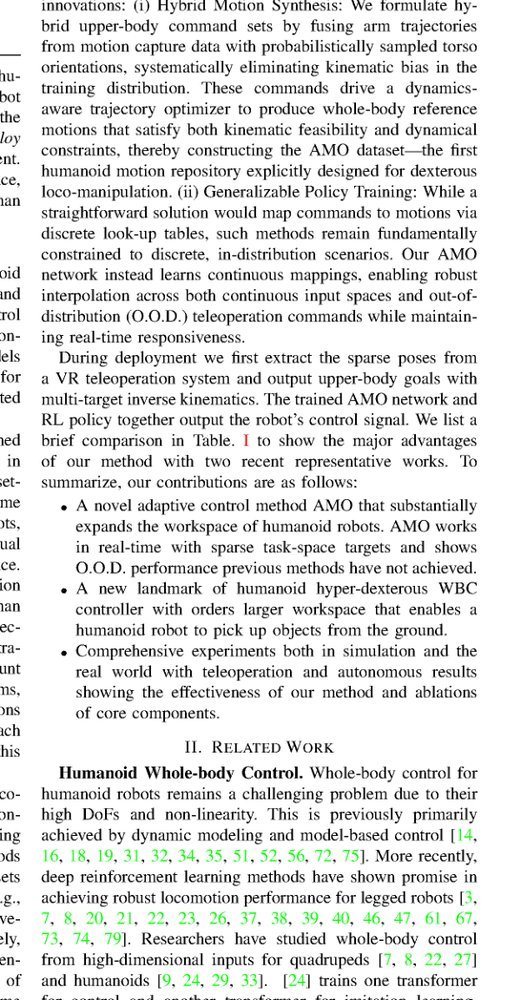 AMO: Adaptive Motion Optimization for Hyper-Dexterous Humanoid Whole-Body Control figure