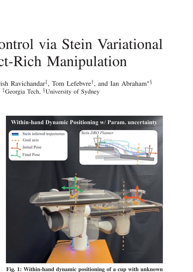 Distributionally Robust Control via Stein Variational Inference for Contact-rich Manipulation figure