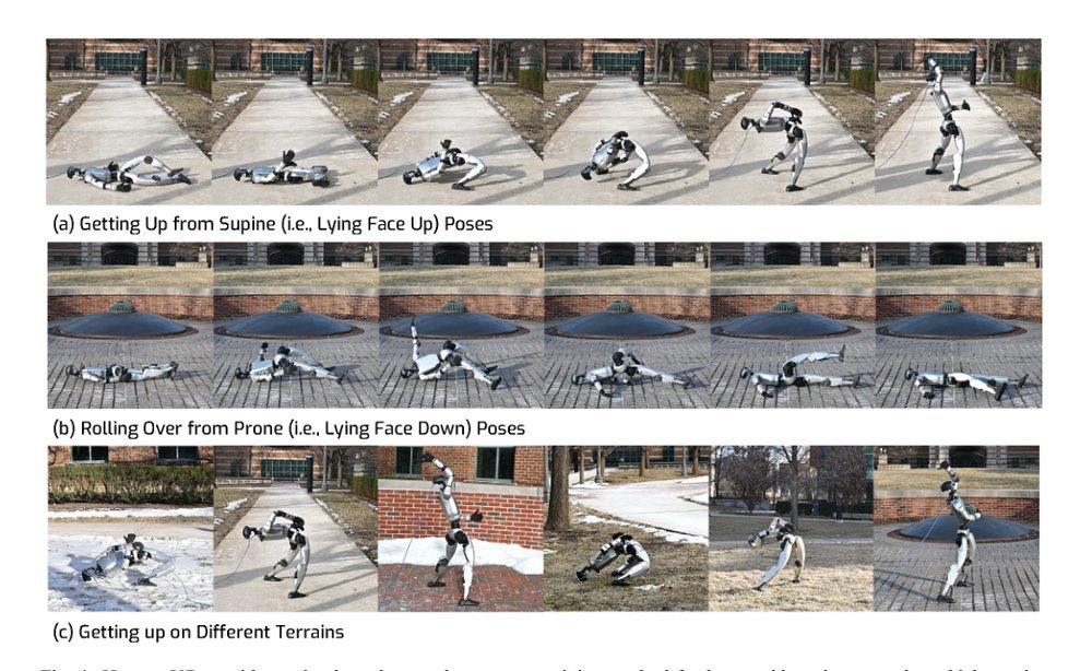 Learning Getting-Up Policies for Real-World Humanoid Robots figure