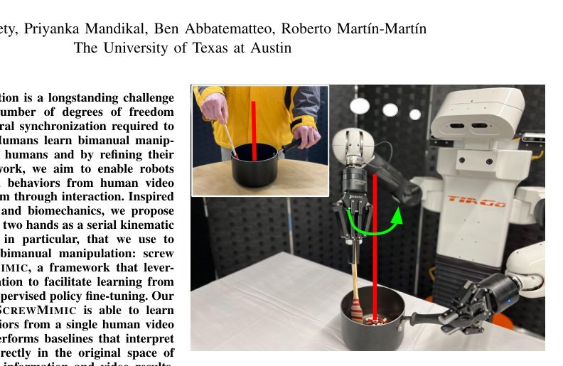 ScrewMimic: Bimanual Imitation from Human Videos with Screw Space Projection figure