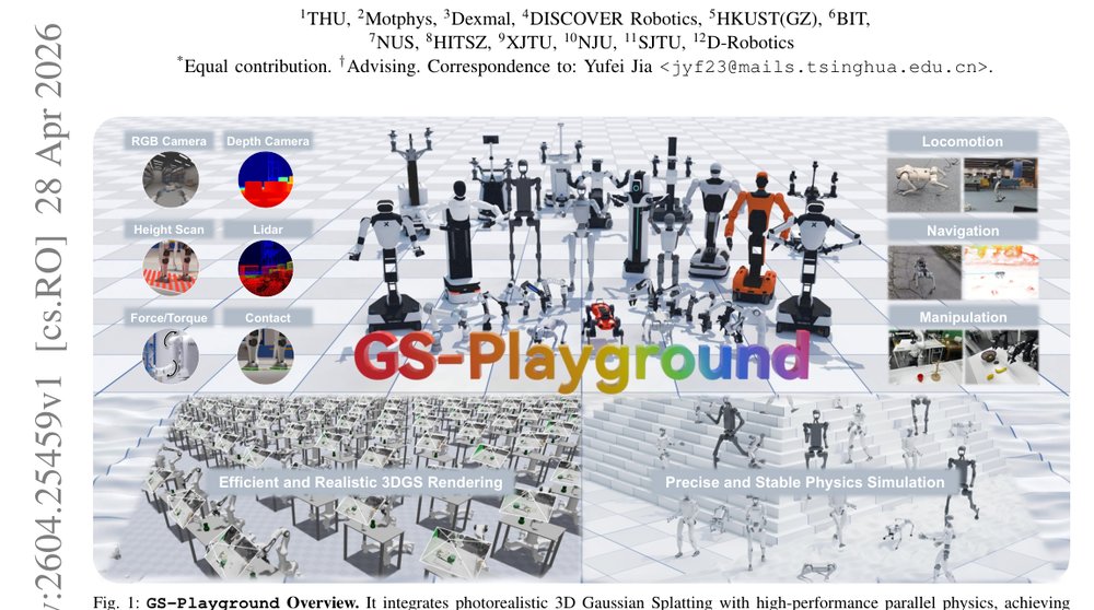 GS-Playground: A High-Throughput Photorealistic Simulator for Vision-Informed Robot Learning figure