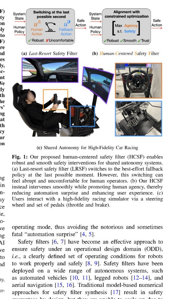 Safety with Agency: Human-Centered Safety Filter with Application to AI-Assisted Motorsports figure