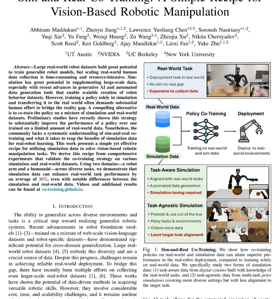 Sim-and-Real Co-Training: A Simple Recipe for Vision-Based Robotic Manipulation figure