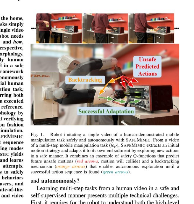 SafeMimic: Towards Safe and Autonomous Human-to-Robot Imitation for Mobile Manipulation figure