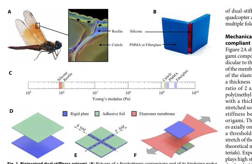 Bioinspired dual-stiffness origami Figure 1