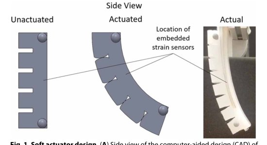 Soft robot perception using embedded soft sensors and recurrent neural networks Figure 1