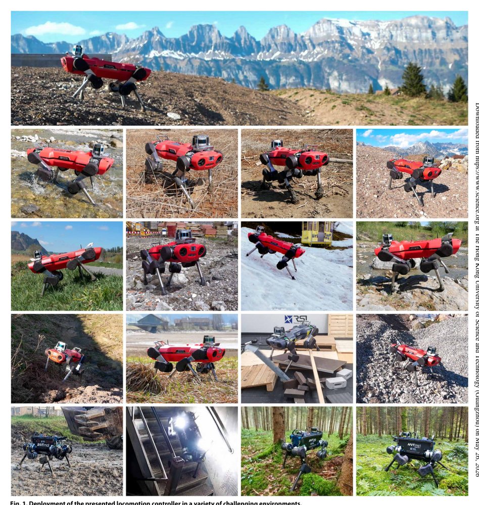 Learning quadrupedal locomotion over challenging terrain Figure 1