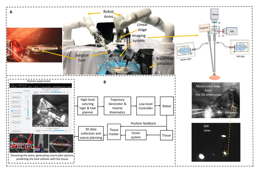 Autonomous robotic laparoscopic surgery for intestinal anastomosis Figure 1