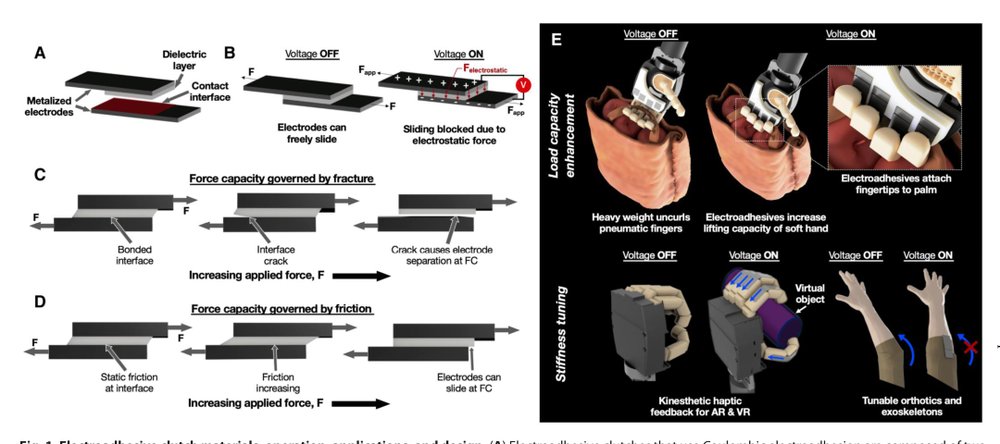 A mechanics-based approach to realize high–force capacity electroadhesives for robots Figure 1