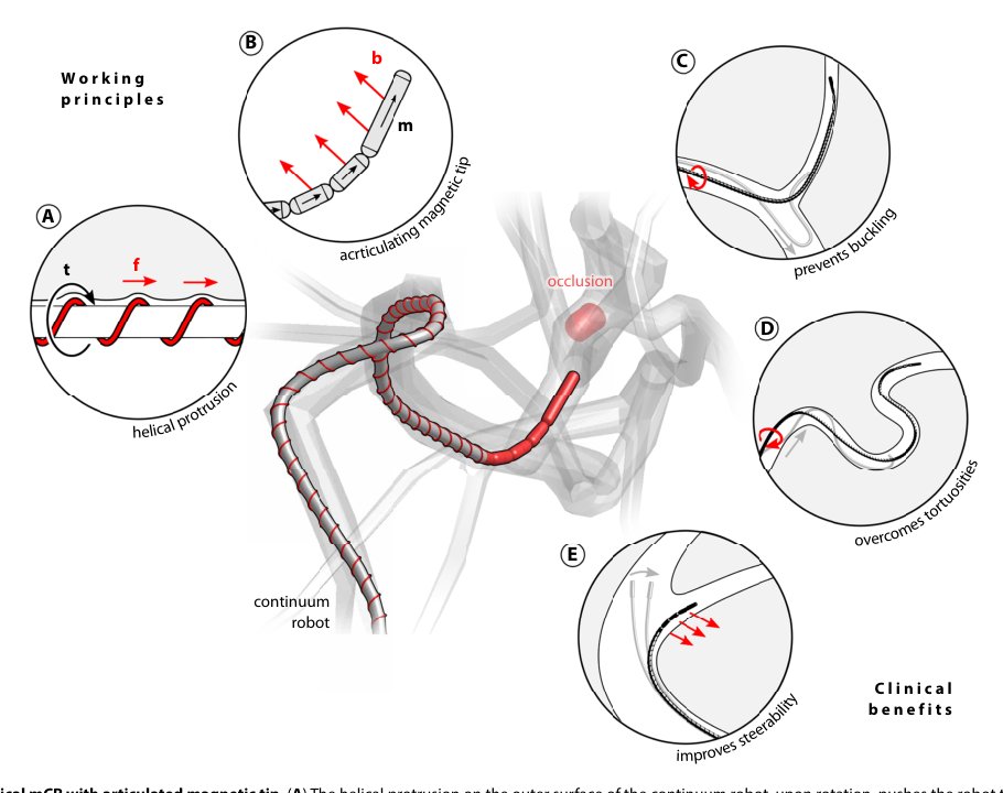 Dexterous helical magnetic robot for improved endovascular access Figure 1