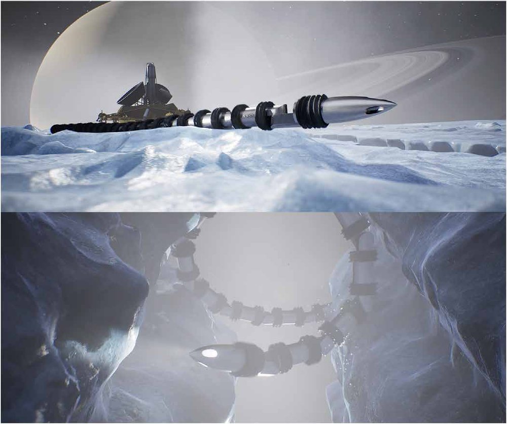 EELS: Autonomous snake-like robot with task and motion planning capabilities for ice world exploration Figure 1