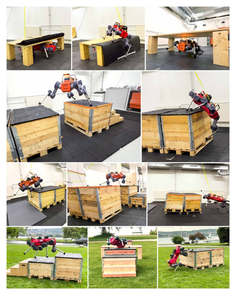 ANYmal parkour: Learning agile navigation for quadrupedal robots Figure 1
