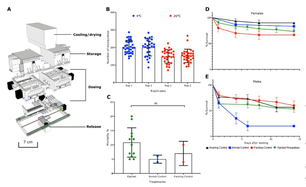 Field deployment of <i>Wolbachia</i> -infected <i>Aedes aegypti</i> using uncrewed aerial vehicle Figure 1