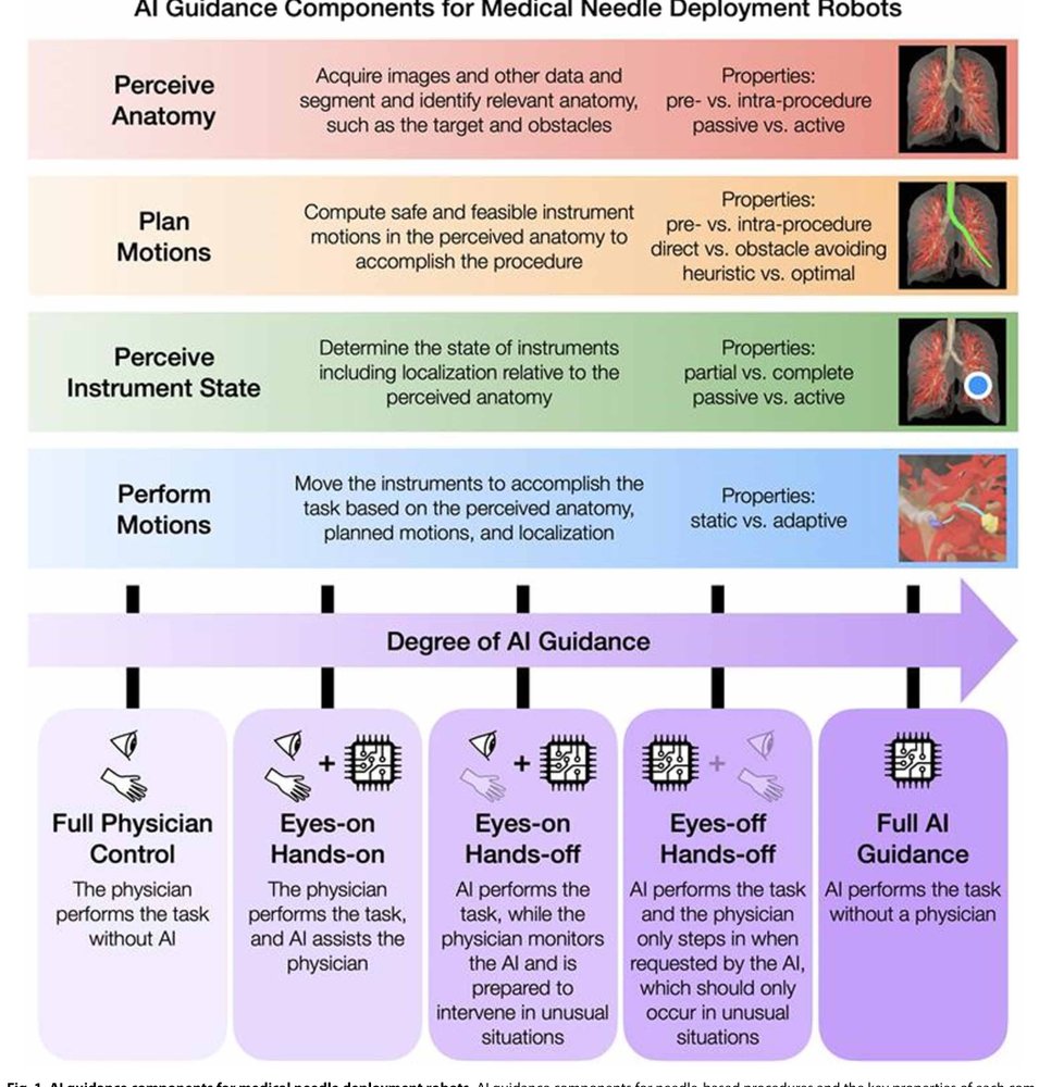 Medical needles in the hands of AI: Advancing toward autonomous robotic navigation Figure 1