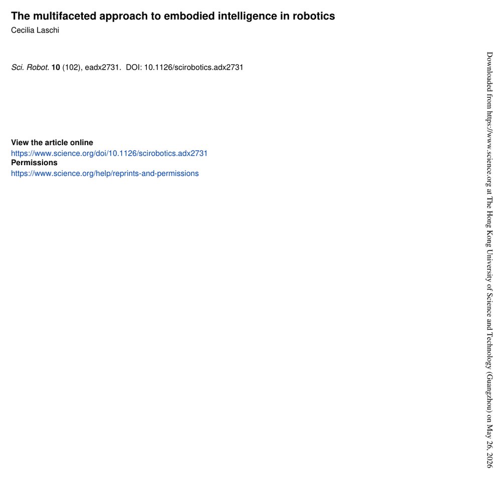 The multifaceted approach to embodied intelligence in robotics Figure 1