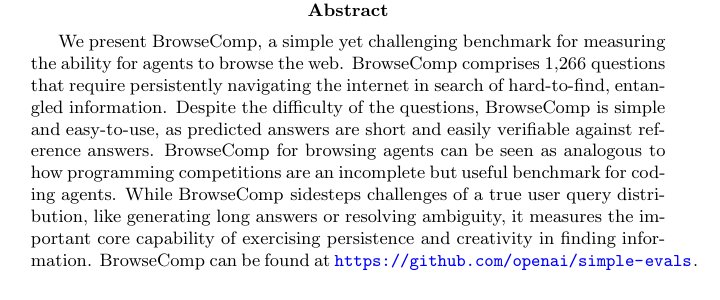 BrowseComp: A Simple Yet Challenging Benchmark for Browsing Agents Figure 1