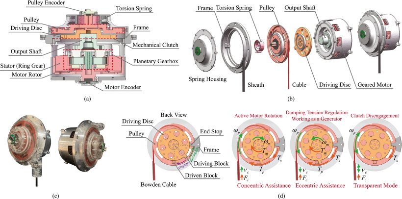 Bioinspired Cable-Driven Actuation System for Wearable Robotic Devices: Design, Control, and Characterization Figure 1