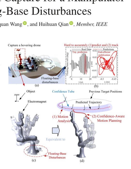 Confidence-Aware Object Capture for a Manipulator Subject to Floating-Base Disturbances Figure 1