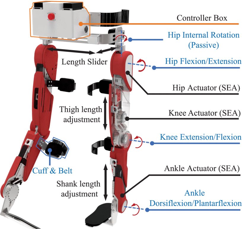 Hip–Knee–Ankle Rehabilitation Exoskeleton With Compliant Actuators: From Human–Robot Interaction Control to Clinical Evaluation Figure 1
