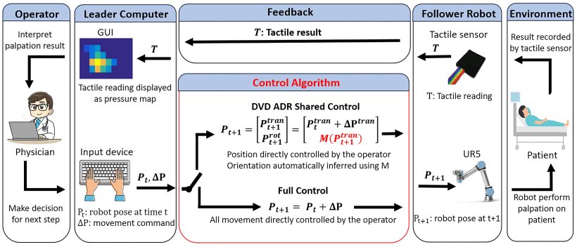 Remote Robotic Palpation With Depth-Vision-Driven Autonomous-Dimensionality-Reduction Shared Control Figure 1
